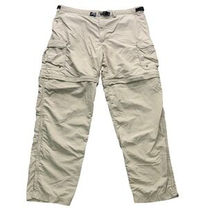 REI Convertible Cargo Pants Men's Size XL 32 Khaki Zip Off Hiking Outdoor Travel